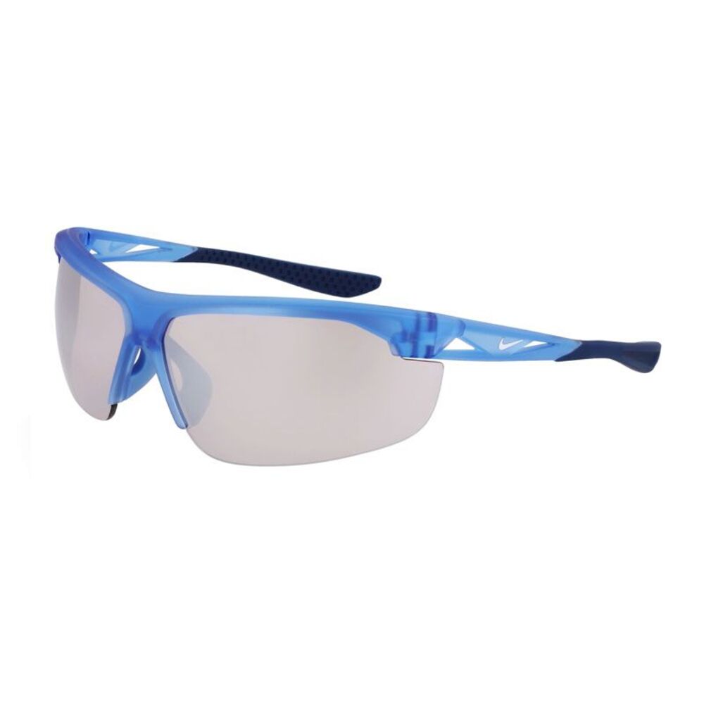 Nike Sunglasses Shield Semi Rim, Matte Polar Frame and Chrome Mirror Lens